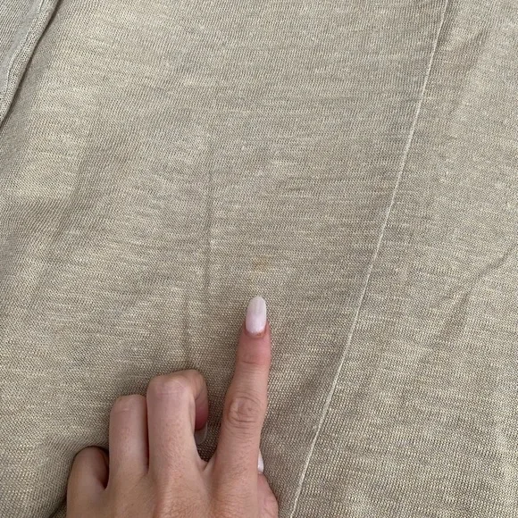 Adam Lippes- Gold Metallic Linen and Silk Cardigan Sweater - Picture 11 of 11